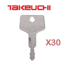 30X Takeuchi H806 Excavator  Track Loader Ignition Key