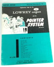 Lowrey Organ Pointer System Sheet Music 1958 Popular Standards 19 Supplementary