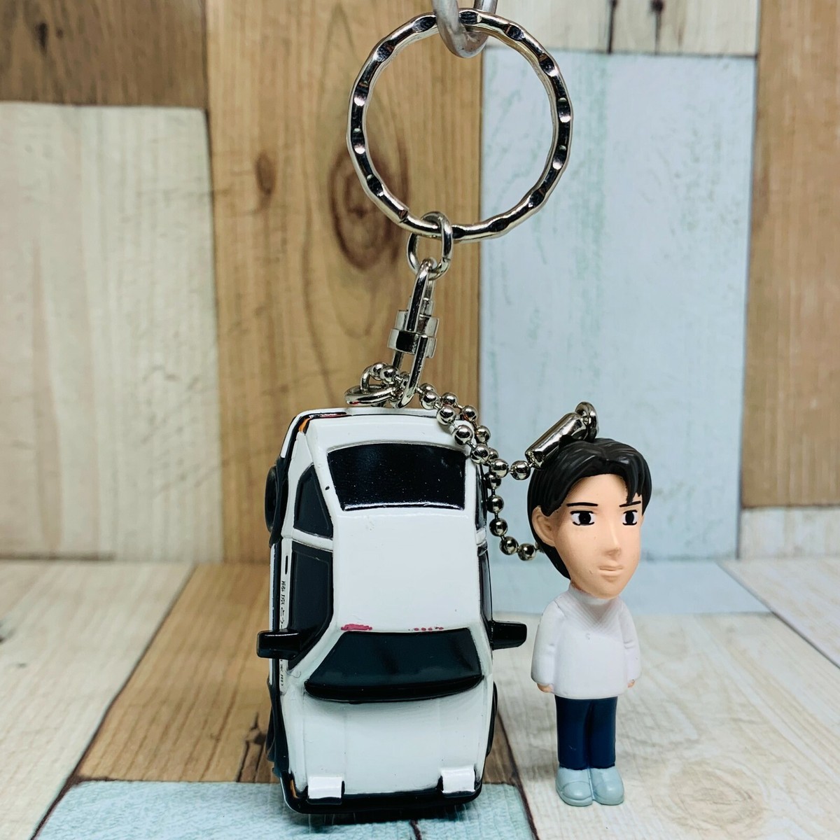 SK Japan Initial D Twin Figure Keychain AE86 Trueno & Takumi