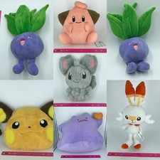 Pokemon All Star Plush LOT of 7 Ditto Minccin...