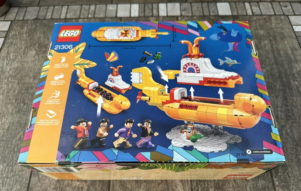 乐高 IDEAS 21306 披头士黄色潜水艇全新未拆封已退役 — 第 2/3 张图片