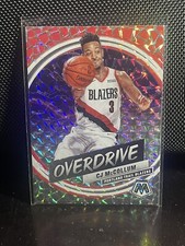 2019-20 Mosaic CJ McCollum #8 Overdrive Mosaic Silver Trailblazers Free Shipping