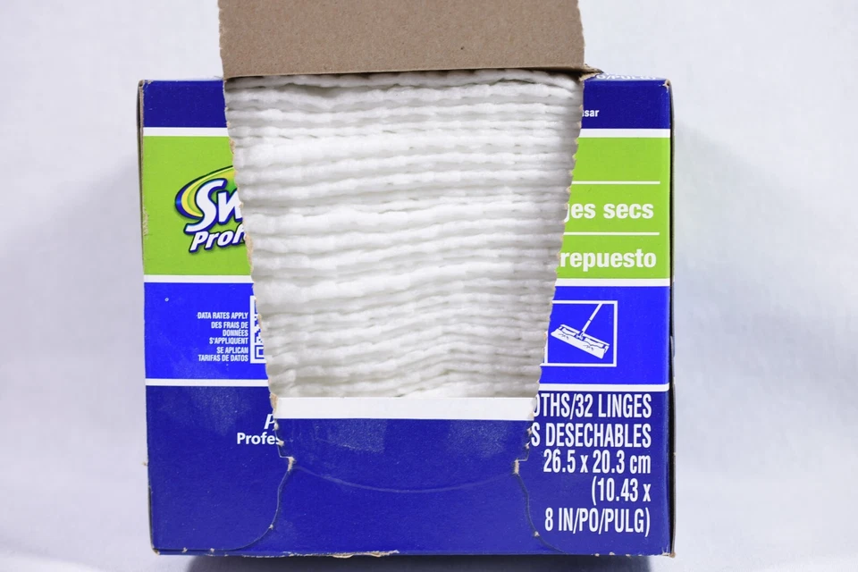 2 cajas de recambios de tela seca profesional Proctor Gamble Swiffer blanco 3-70 LEER Foto 2 de 2