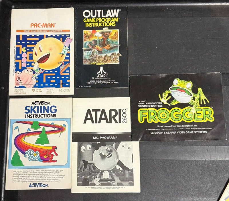 Lot of 5, Atari 2600 Manuals