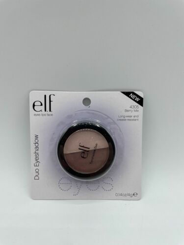 Elf e.l.f Duo Eyeshadow 4305 Berry Mix Long Wear Crease Resistant 0.14 oz New - Picture 1 of 2