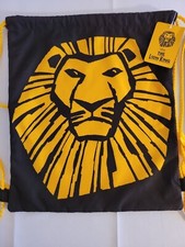 The Lion King Broadway Musical Disney VIP Drawstring Cinch Bag Tote Backpack NEW