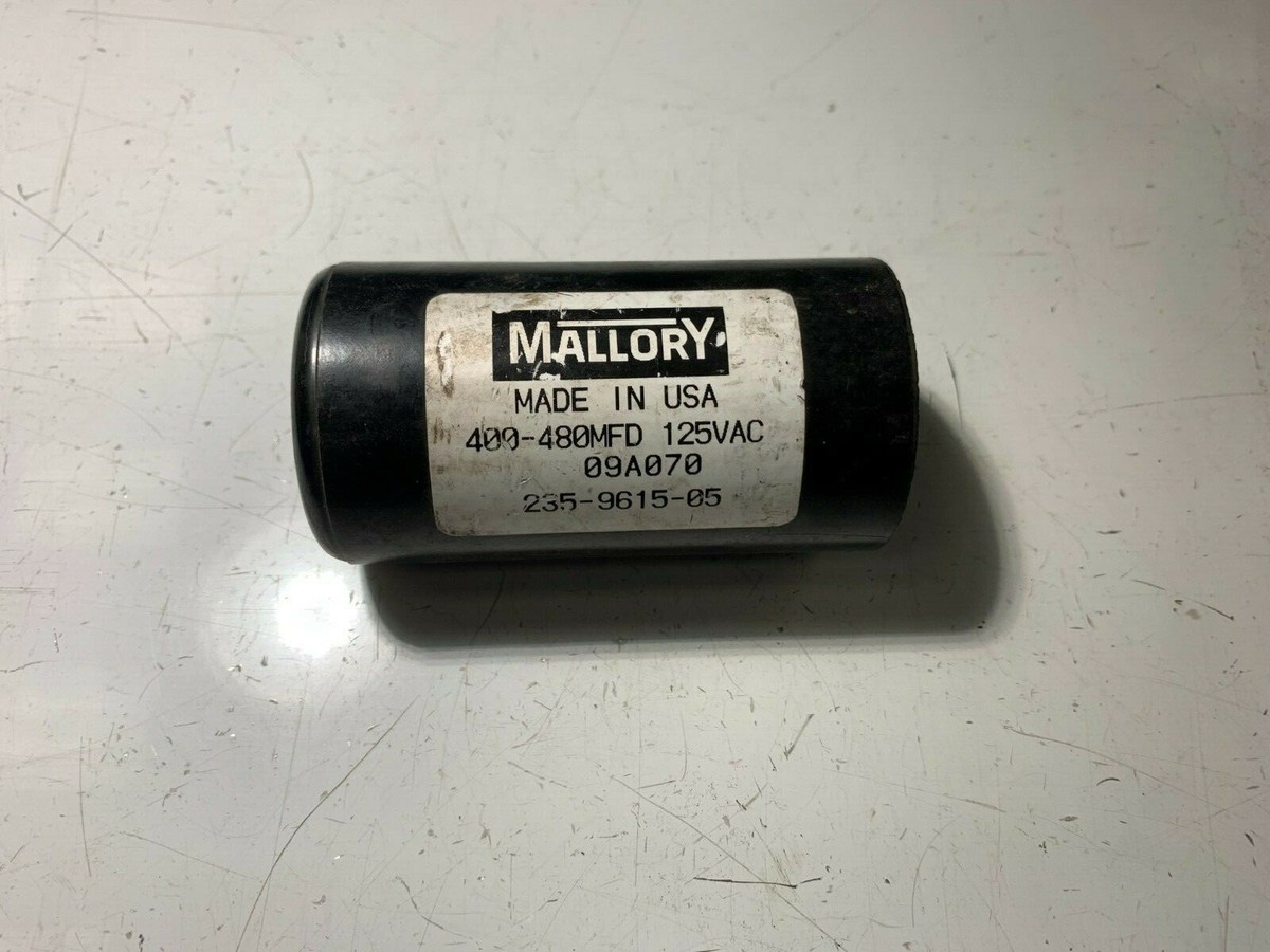 Washer Motor Start Capacitor 400-480 MFD 125VAC for Milnor P