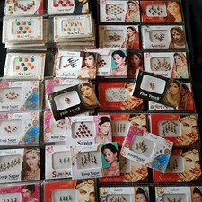 50 paczek Bindis Indyjska naklejka na ciało Tikka Tribal Bollywood