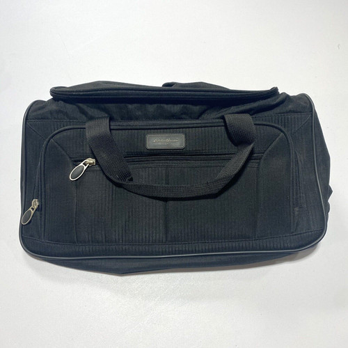 Eddie Bauer Black Travel Toiletry Bag Tool Overnight Unisex Zippered Pockets