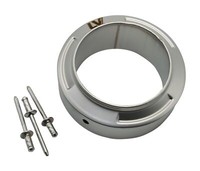 Auspuffblende Ersatzteil Set LeoVince Kappe Auspuffanlage Corsa, Ø 67Mm