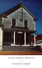 Calvin Coolidge Birthplace Home Plymouth Vermont Vintage Postcard Unposted