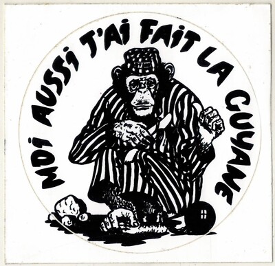 Sticker sticker-Gorilla-Me too I made the guiana-Bagne