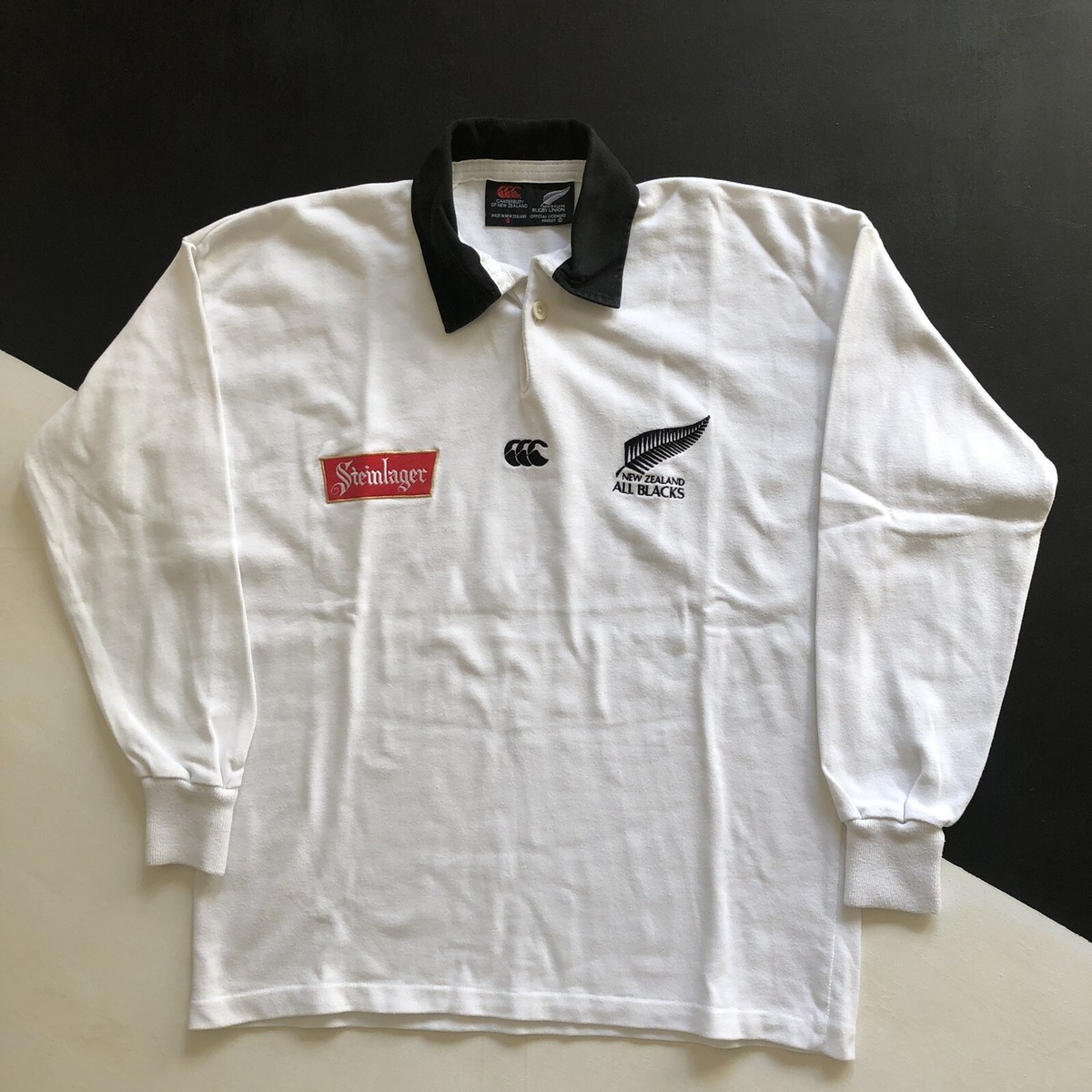 All Blacks New Zealand Rugby Shirt 1994/96 Away Steinlager All Blacks New Zealand Rugby Shirt 1994/96 Away Steinlager