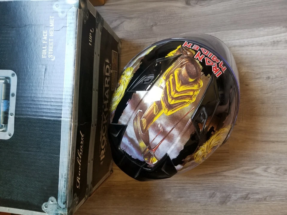 Casco Rockhard Iron Maiden cara completa nuevo auténtico con licencia raro Foto 4 de 4