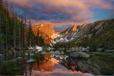 Dream Lake Rocky Mountain National Park Photo Art Print Poster 18x12