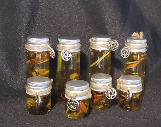 Abundance Spell Bottle Prosperity Mini Herb Bottle Witch 