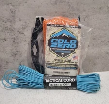 Tactical Cord Tactical Paracord  750 Lb Type IV & Tactical Cord 3/32in X 100ft 