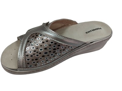 SCHOLL ciabatte elastiche MAUREEN NAVY BLU plantare memory estraibile  strappo