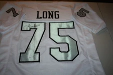 OAKLAND/LA RAIDERS HOWIE LONG #75 SIGNED CUSTOM RUSH JERSEY SB XVIII CHAMP JSA  