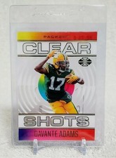 2021 Panini Illusions Football Davanta Adams Green Bay Packers Clear Shots Card 