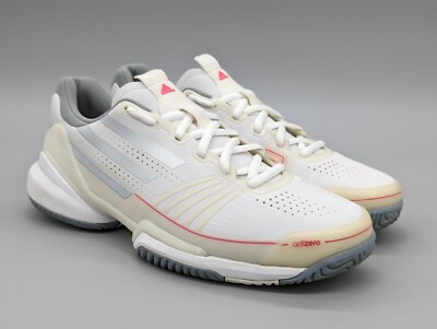 Adidas Women's Adizero Feather Pro White Red Tennis Court Shoes Sneakers  Size 9 | eBay