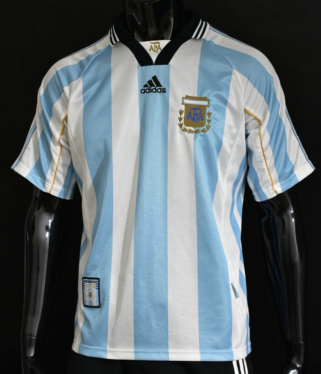 1998-2000 adidas AFA Argentina Home Football Shirt SIZE L men