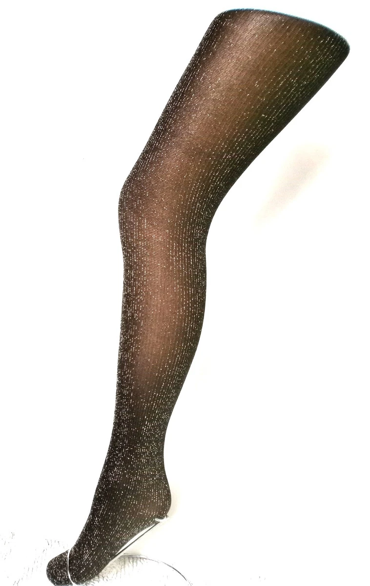 Shimmer Tights Black/Gold