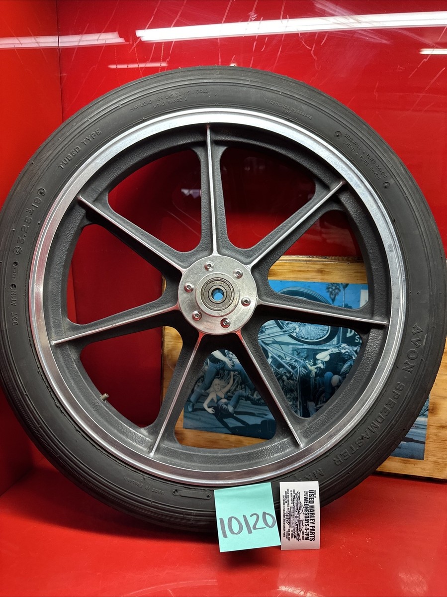 Harley Morris Mag 19” Chrome Ness digger Front Wheel Dual disk