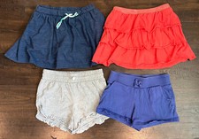 Girls Cat  Jack Jumping Beans Ruffle Summer Shorts Skirt Skort Lot M Medium 7 8
