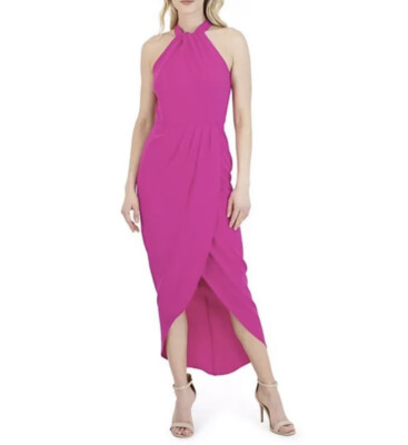 cut out halter neck midi dress in black Black Halter Cut-Out Dress — Adjustable Back Tie main image 0