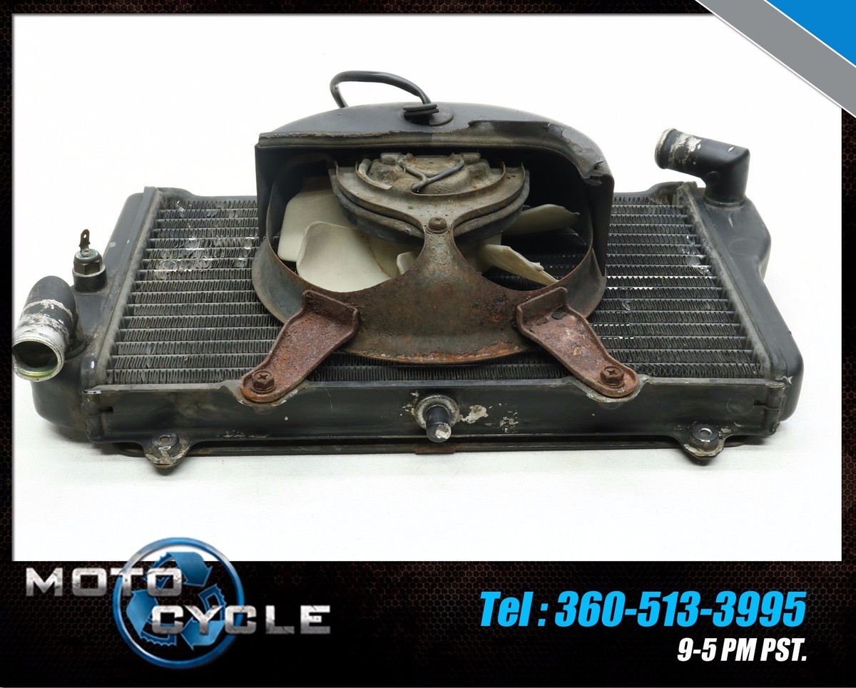 1984 84 KAWASAKI ZX9 ZX900 ZX 900 ZX9R GPZ RADIATOR AND FAN ENGINE