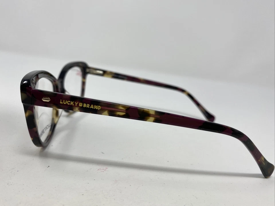 Marco de gafas Lucky Brand VLBD239 BORGOÑA/HABANA 52-14-140 borde completo GI39 Foto 3 de 4