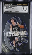 Jason Williams Auto Cutting Edge Die Cut CGC JSA 1999-00 SkyBox Apex #4CE Kings