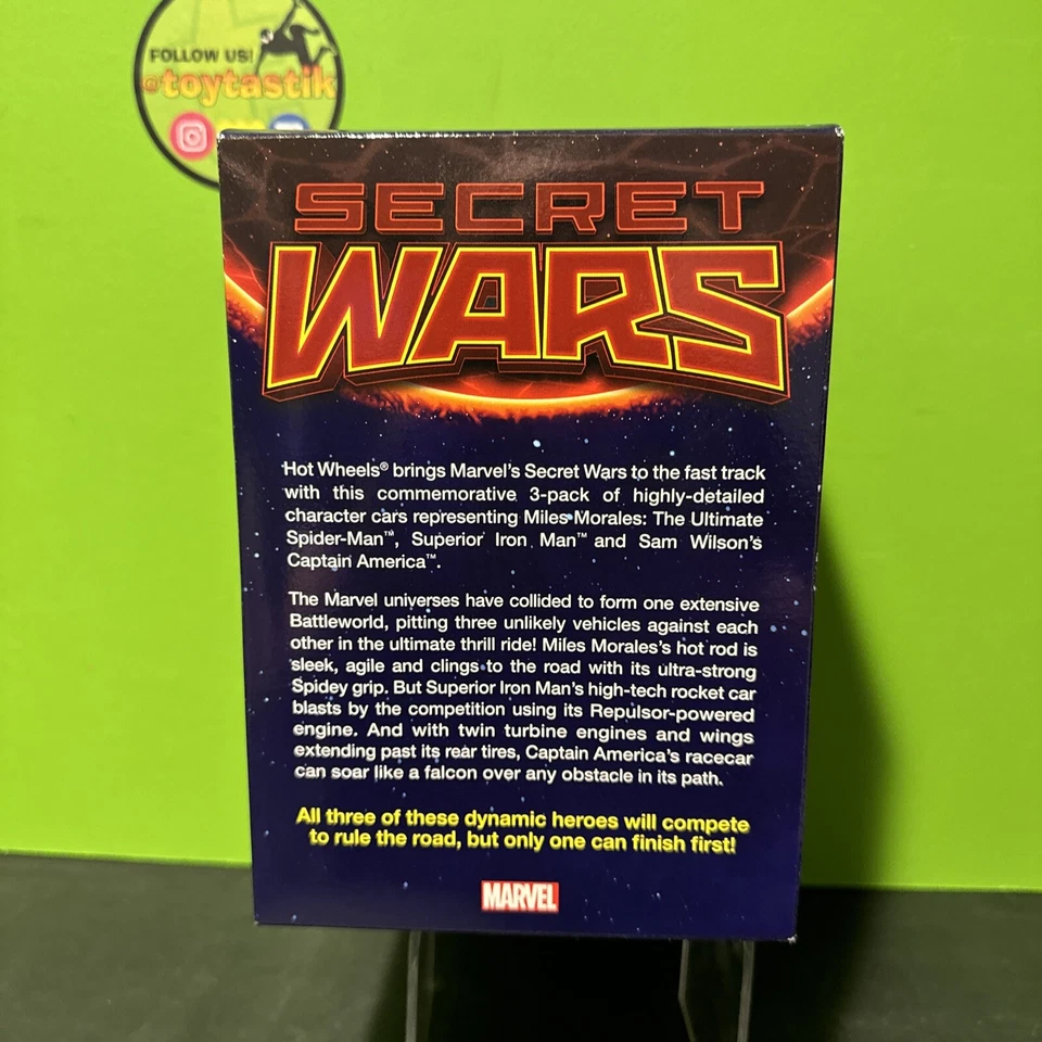 Mattel Hot Wheels 2015 SDCC Exclusive Secret Wars Miles Iron Man Captain America - Image 3 of 4