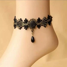 Women Fashion Jewelry Anklet Bracelet Lace Antique Vintage 