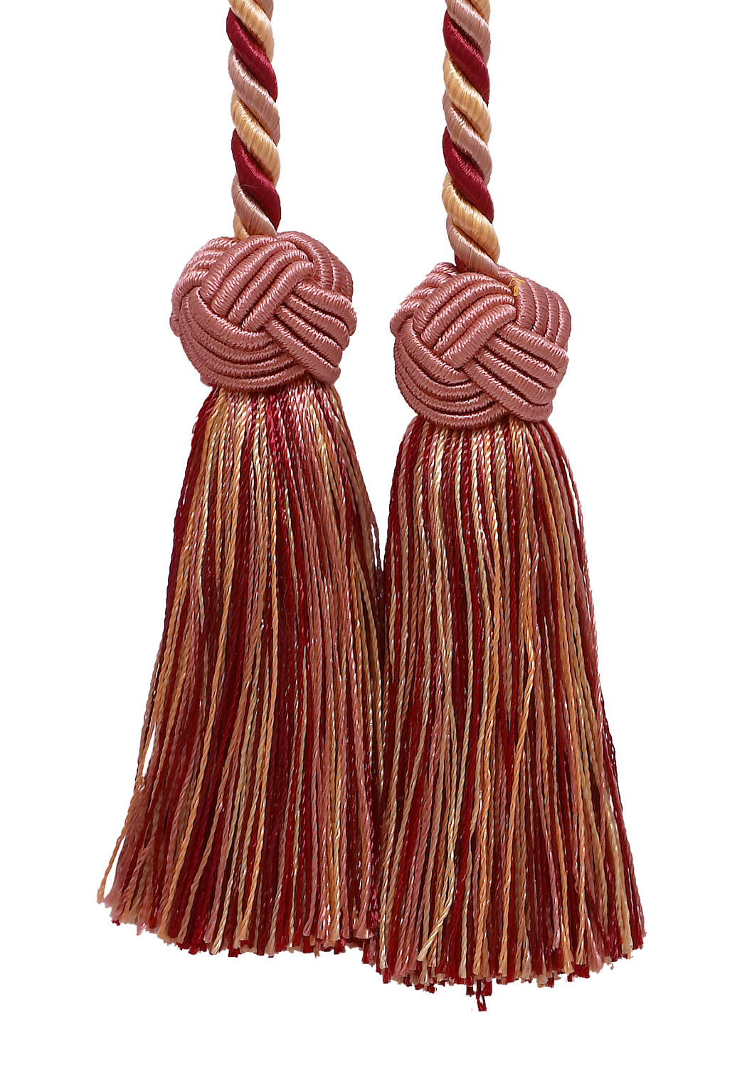 Curtain Tieback, Style# BCT, Color# 7953 - Rose Bouquet Red [Sold Individually]
