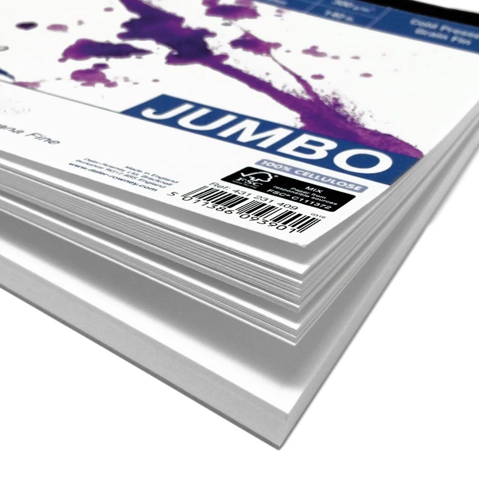 Daler Rowney - Aquafine Textured Pad - 300gsm - 50 Pages - A3/A4 Made in England - Image 2 of 3