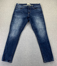 Buckle BKE Payton Skinny Women's Size 30 Fits 34x30.5 Dark Wash Distressed