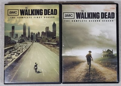 The Walking Dead: The Complete First and Second Season DVD 2010/2012 AMC Zombies