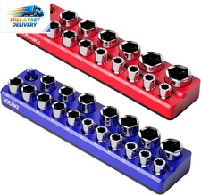 12 Inch Magnetic Socket Organizer2-pack Metric Sae Sockets Holder Set 12 Dr