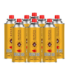 8x Butane Gas Bottles Canisters for Portable Stoves Cookers Grill BBQ Weed Wand