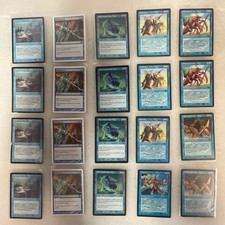 MTG Lot of 20 Blue Mixed Sets Giant Shark Hibernation Homarid
