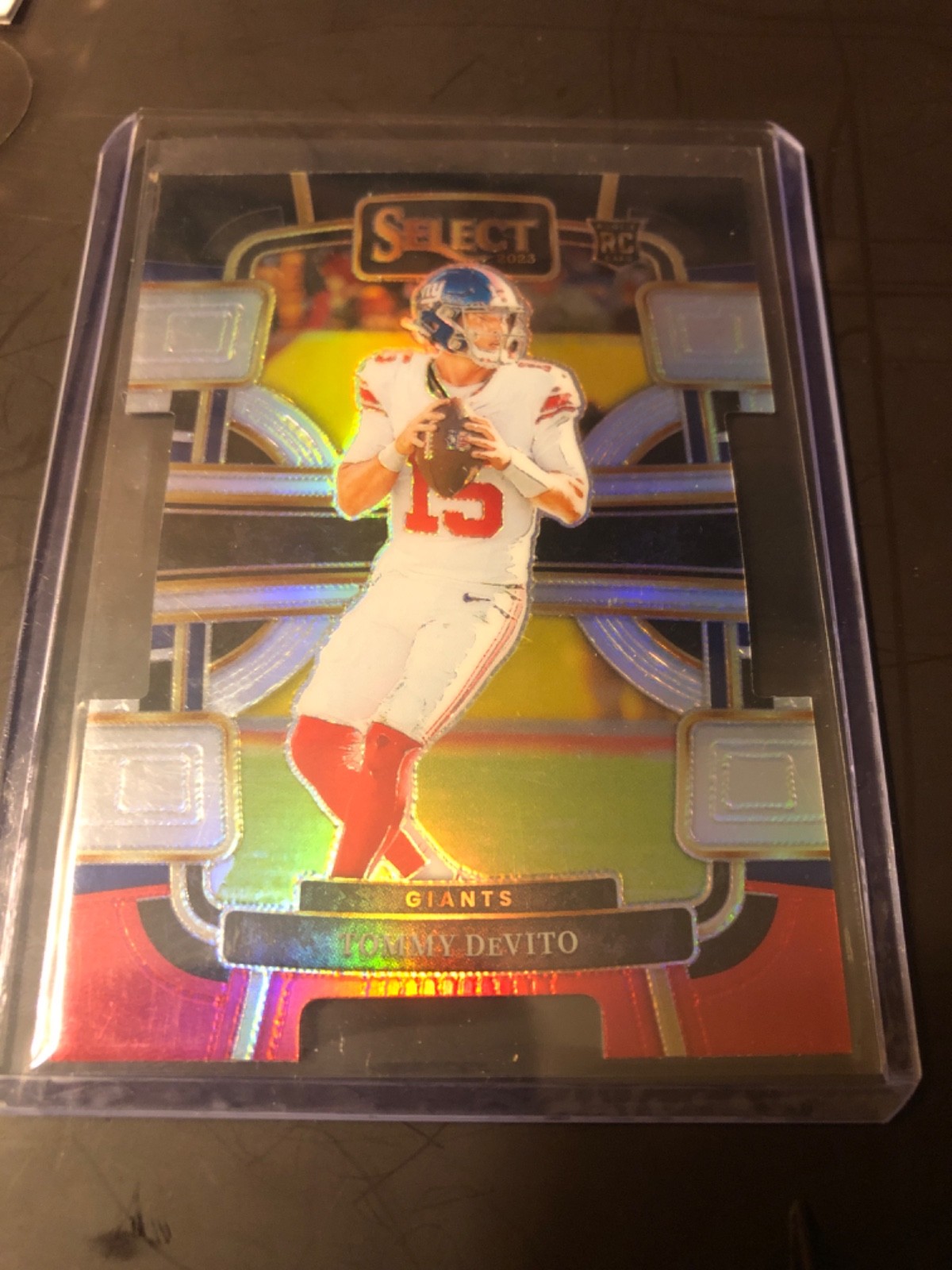 2023 Panini Select - Concourse Tommy DeVito #73 Red & Blue Prizm Die-Cut (RC)