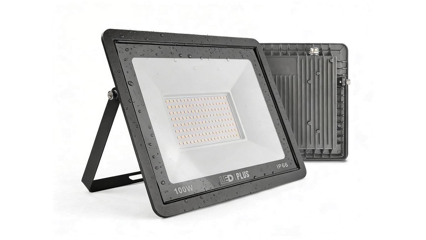 5905009200756 Nawietlacz LED Super Slim 100W 4000K IP66 LED Plus