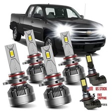 AWALITED Fits for 2003-2006 Chevy Silverado High Low Beam Fog Lights Bulbs