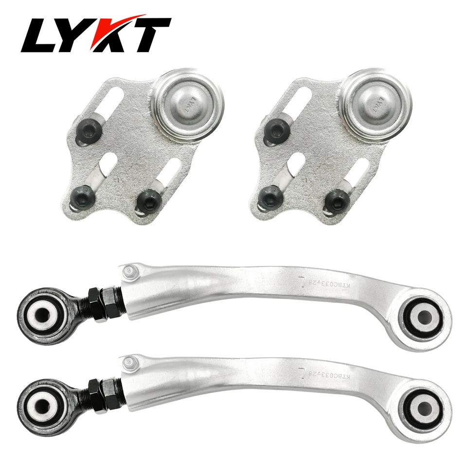 LYKT4pcs Alignment Front Camber Ball Joint & Rear Camber Arm for BenzS、CLS、E、AMG Foto 4 de 4