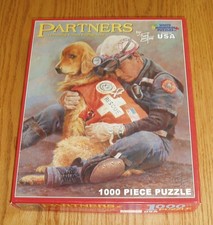 White Mountain Puzzle 1000 pcs PARTNERS (fire...
