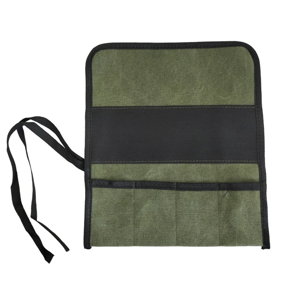 Tool Roll Organizer Tool Roll Up Canvas Bag Tool Wrench Super Big Pouch NEW - Image 2 of 4
