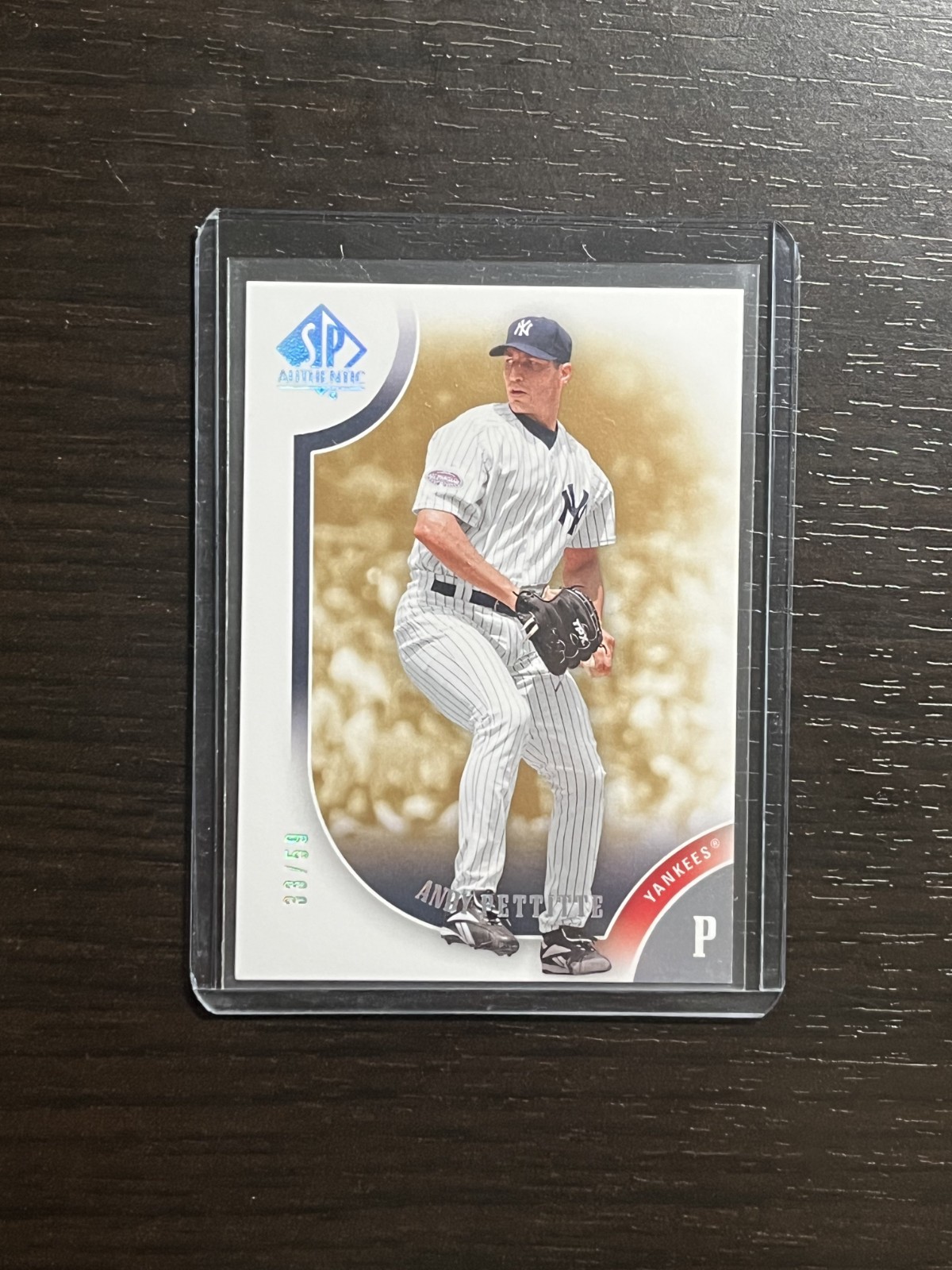Andy Pettitte #71 Baseball Cards 2009 SP Authentic trading card — raw and PSA graded price guide