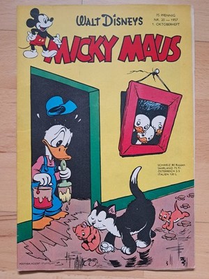 Walt Disney´s Micky Maus Nr.20 von Oktober 1957 mit Magazinteil - Original Comic